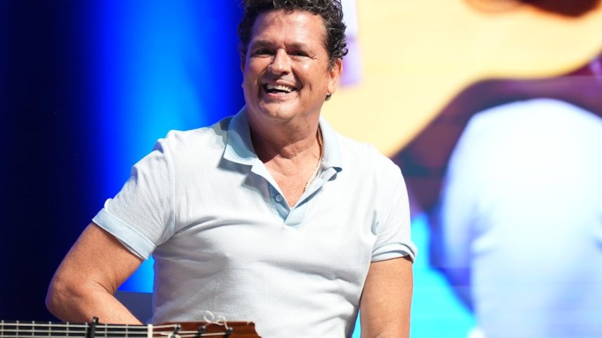 Carlos Vives no evento Iberoamérica 500+, em 24 de julho, em Santa Marta. (Foto: CAF (CAP))