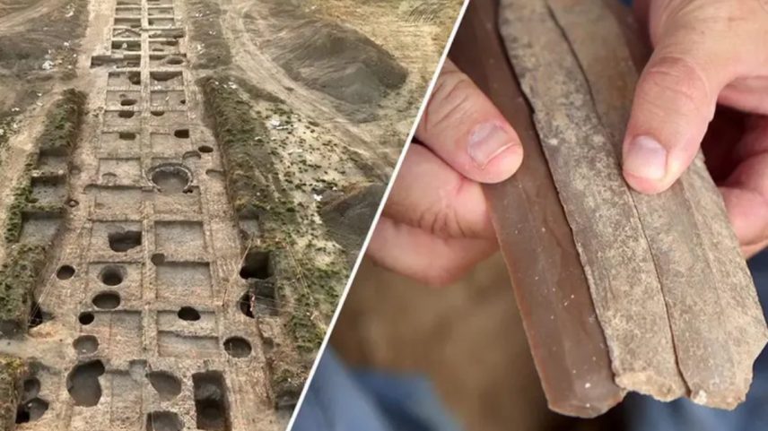 Fábrica milenar é descoberta no sul de Israel; local produzia lâminas (Foto: Autoridade de Antiguidades de Israel)