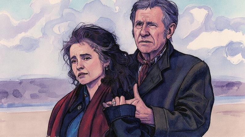 Helena Bonham Carter e Gabriel Byrne, em 'Amor em quatro letras' (Foto: Reprodução)