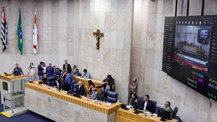 Sessão na Câmara Municipal de São Paulo - Rafaela Araújo - 5.fev.2025/Folhapress (Foto: Rafaela Araújo - 5.fev.2025/Folhapress)