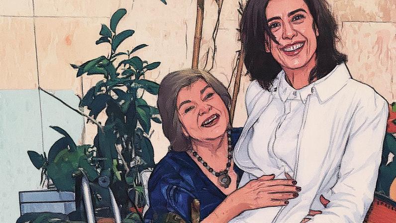 Irina Popow e Fernanda Torres (Foto: Reprodução)