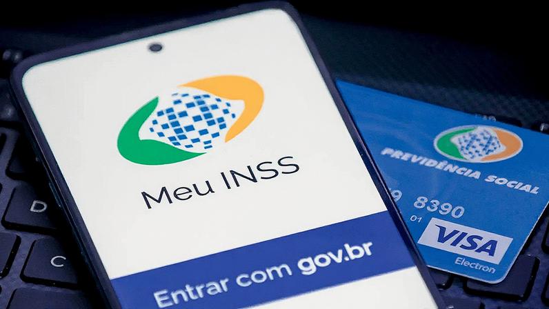 Aplicativo Meu INSS exibido na tela de um dispositivo móvel (Foto: Reprodução)