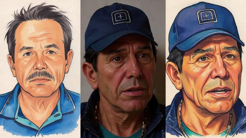Ismael 'Mayo' Zambada, Joaquín 'El Chapo' Guzmán e Rafael Caro Quintero juntos em uma imagem (Foto: Reprodução)
