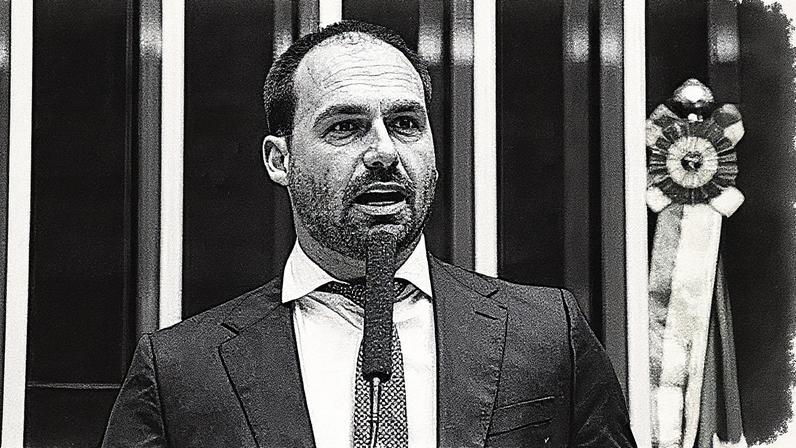 Deputado da extrema-direita Eduardo Bolsonaro (PL-SP). (Foto: Paulo Sérgio/Câmara dos Deputados)