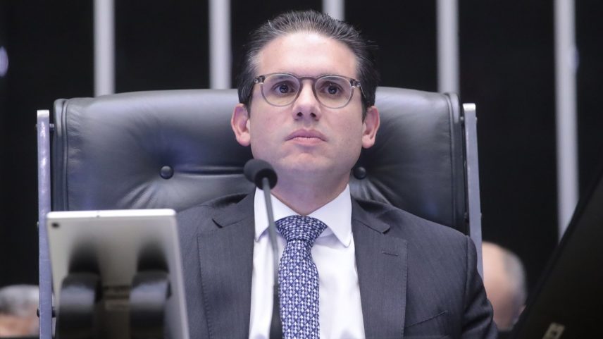 Presidente da Câmara, Hugo Motta, durante votação da urgência para projeto que derruba o decreto de aumento do IOF - 16/06/2025 (Foto: Bruno Spada/Câmara dos Deputados/Divulgação)