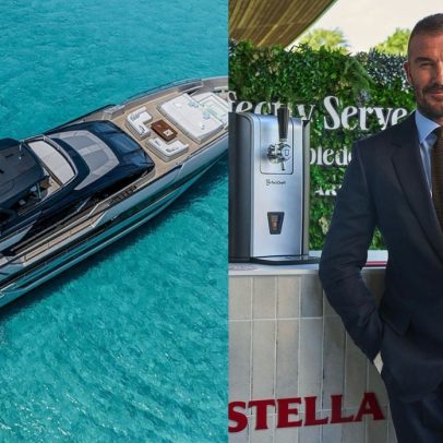 Família Beckham apresenta superiate de R$ 111 milhões com luxo de resort flutuante