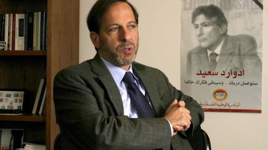 Professor Rashid Khalidi na Universidade Columbia, em Nova York, em maio de 2008 (Foto: Chester Higgins, Jr./The New York Times)