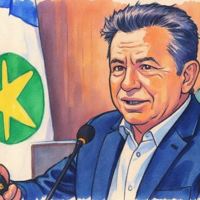 Governador do Mato Grosso é internado após queda de três metros em vistoria de obras