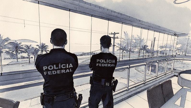 Policiais federais cumprem 26 mandados de prisão e 28 mandados de busca e apreensão em endereços no estado do Rio (Foto: Reprodução)