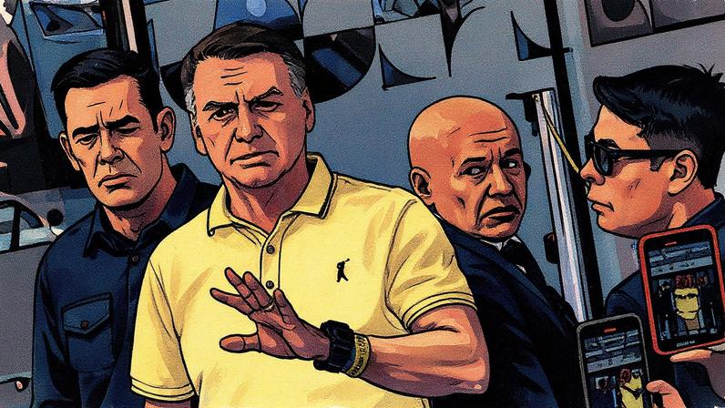 O ex-presidente da República Jair Messias Bolsonaro chega ao hospital DFStar em Brasília para realizar exames. (Foto: Cristiano Mariz/Agência O Globo)