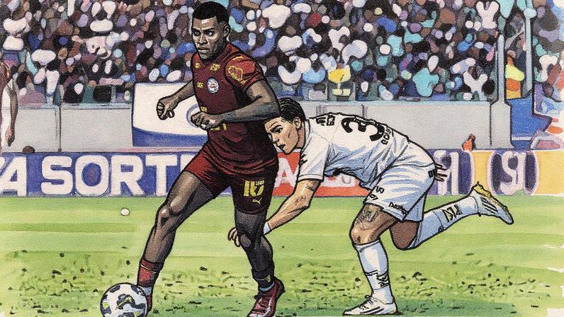Jean Lucas em ação pelo Bahia: volante foi convocado para a seleção (Foto: Rafael Rodrigues/Bahia)