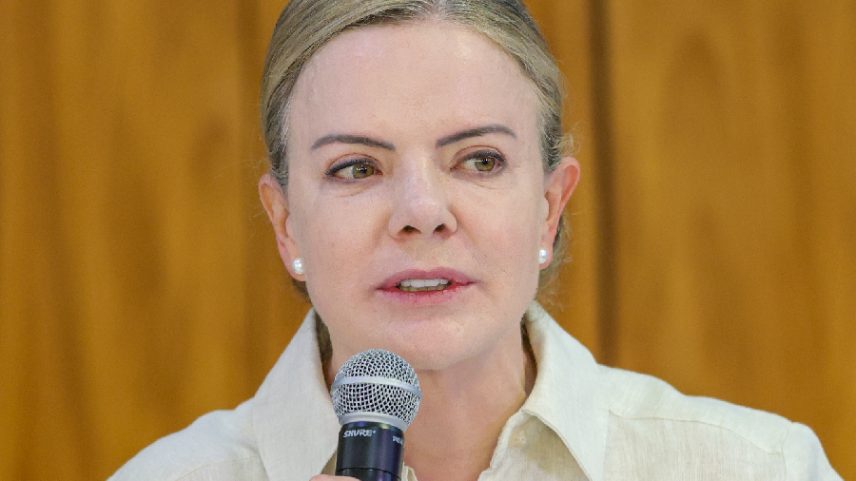 Gleisi Hoffmann, ministra da Secretaria de Relações Institucionais da Presidência (Foto: Fabio Rodrigues-Pozzebom/Agência Brasil)