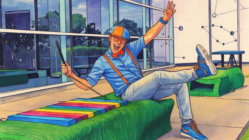 Blippi lançou um novo videoclipe para 'Curious Like Me' que o leva por todo os Estados Unidos para cruzar caminhos com Kane Brown e mais. (Foto: Reprodução)