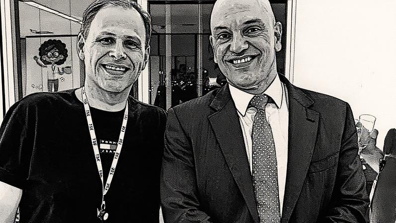 Eduardo Tagliaferro e Alexandre de Moraes (Foto: Reprodução)