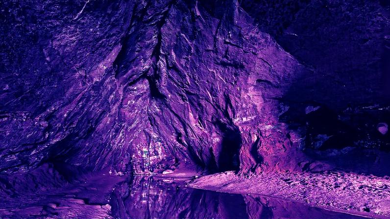 Afloramento do aquífero Guarani na gruta Itambé, em Altinópolis (SP) (Foto: Jonathan Wilkins/Wikimedia Commons)