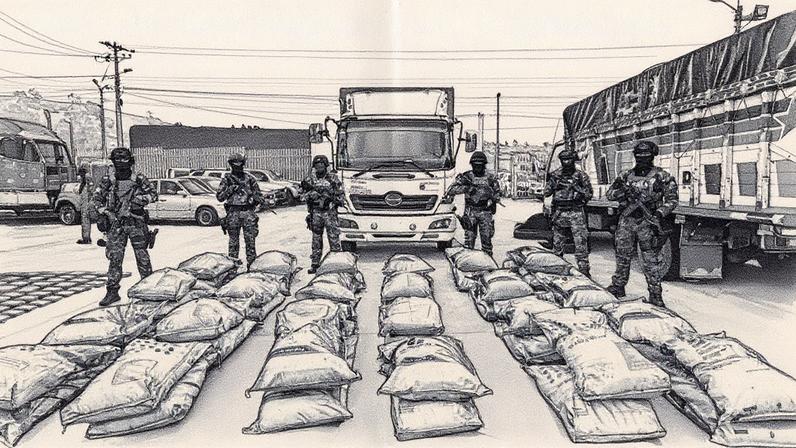 Equador apreende material explosivo na fronteira com o Peru para 'atos terroristas' na Colômbia (Foto: Divulgação)