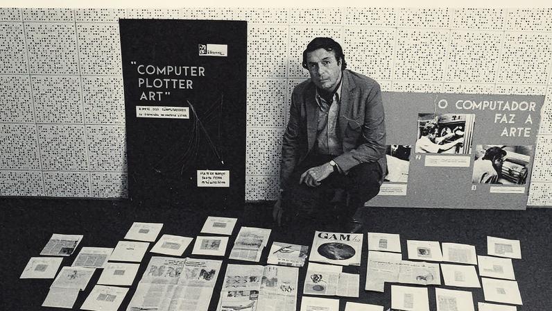 Waldemar Cordeiro, anos 1970. (Foto: Cortesia Espólio Waldemar Cordeiro e Luciana Brito Galeria)