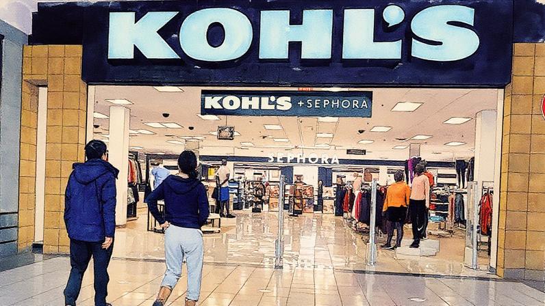 Uma placa é exibida acima de uma loja Kohl's em Chicago em 1º de março de 2023. (Foto: Scott Olson | Getty Images)