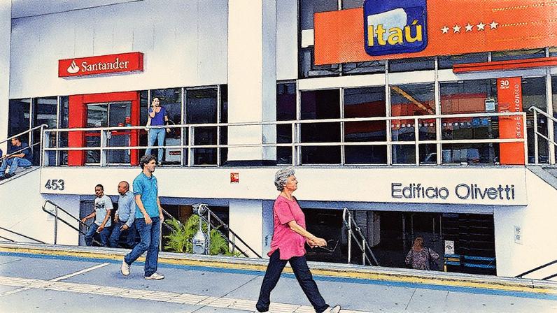 Bancos perderam valor nesta semana na bolsa de valores (Foto: Eladio Machado/VEJA)
