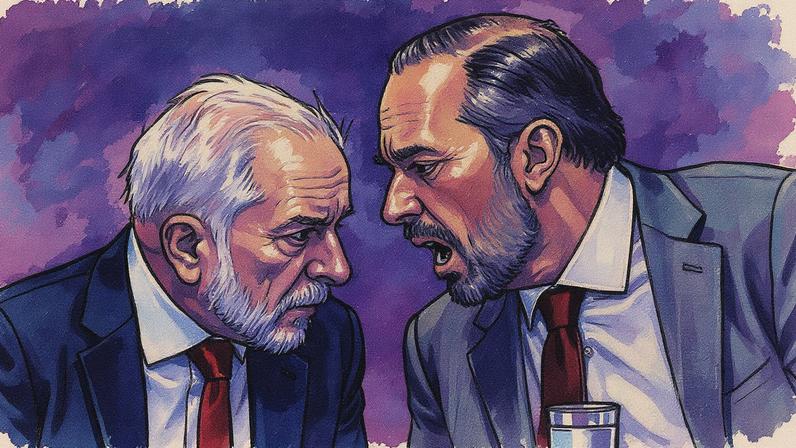 O presidente Lula e o ministro de Minas e Energia, Alexandre Silveira (Foto: Cristiano Mariz)