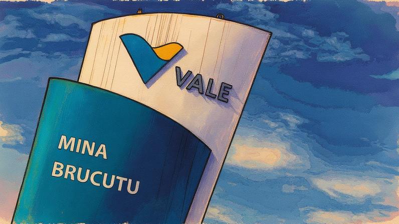 Logotipo da mina Brucutu, propriedade da mineradora brasileira Vale, em São Gonçalo do Rio Abaixo - 04/02/2019 (Foto: REUTERS/Washington Alves)