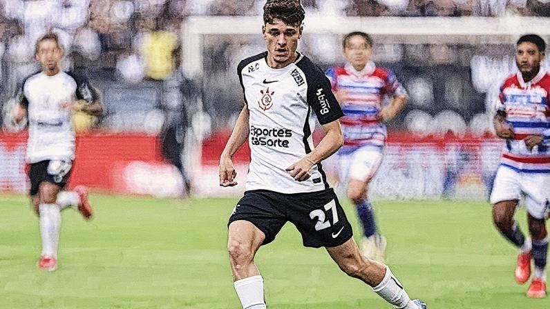 Breno Bidon em campo durante partida do Corinthians no Brasileirão (Foto: Reprodução)