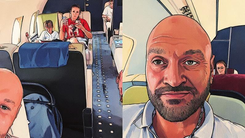 Tyson Fury revela necessidade de pouso de emergência em jatinho que viajava com a família (Foto: Reprodução/@TysonFury)