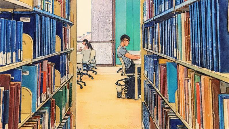 Estudantes estudam na Biblioteca Perry-Castaneda da Universidade do Texas em Austin em 22 de fevereiro de 2024, em Austin, Texas. (Foto: Brandon Bell | Getty Images)