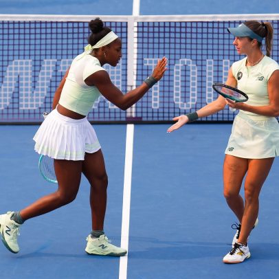 Gauff avança às semifinais de duplas no torneio do Canadá