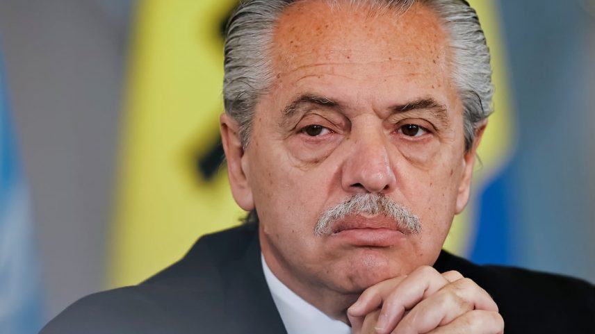 Alberto Fernández em Buenos Aires, Argentina, em setembro de 2023. (Foto: EFE/JUAN IGNACIO RONCORONI)