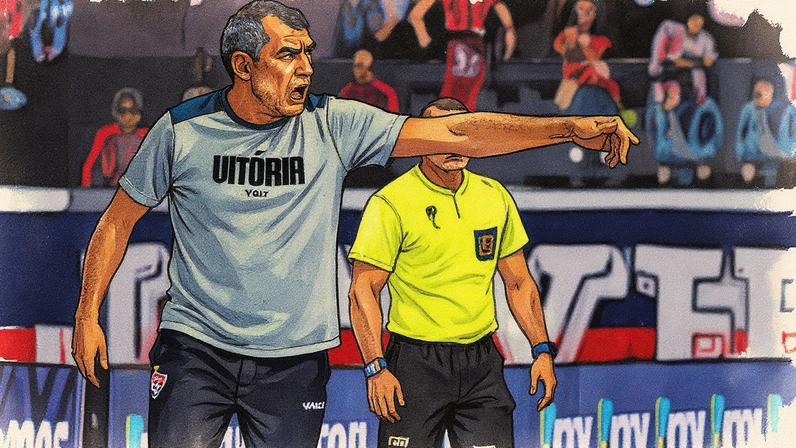 Fábio Carille no Vitória (Foto: Victor Ferreira/ Vitória)