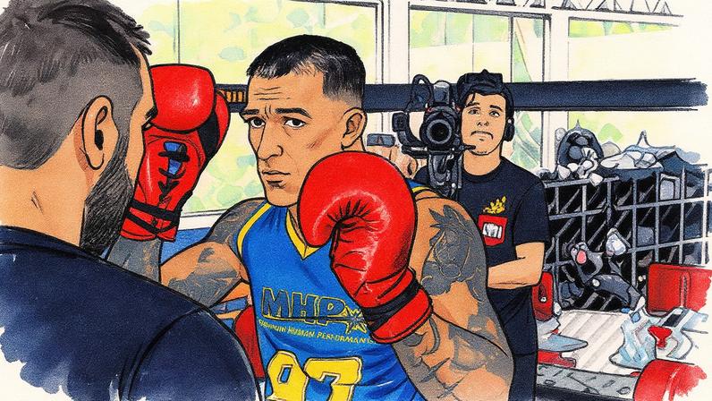 Charles do Bronx em treino para o UFC Rio (Foto: Divulgação/UFC)