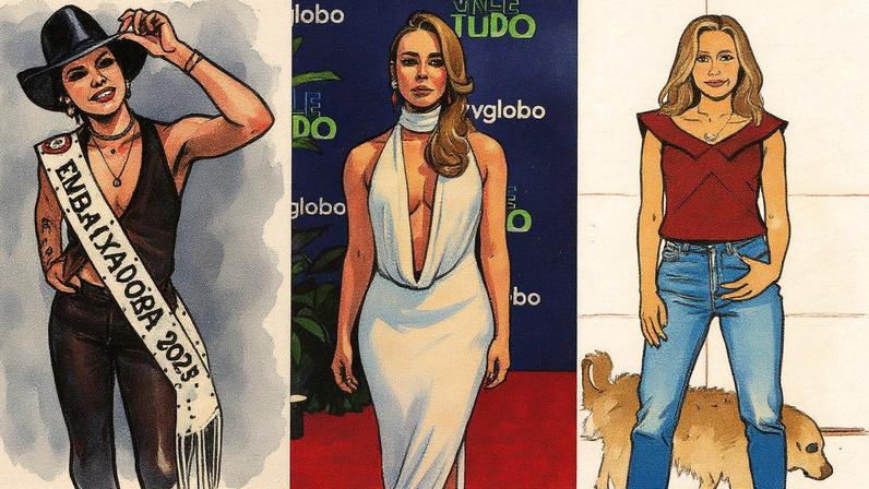 Cantora Ana Castela, atriz Paolla Oliveira e ativista Luísa Mell (Foto: Reprodução)