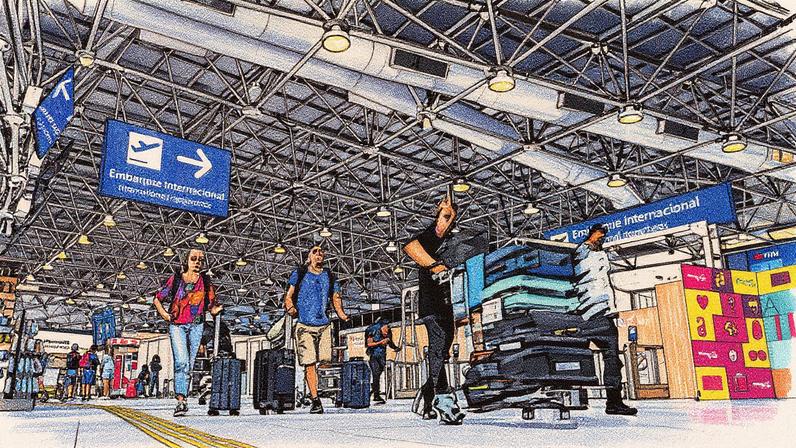 Aeroporto Internacional Tom Jobim/Galeão, no Rio (Foto: Guito Moreto)
