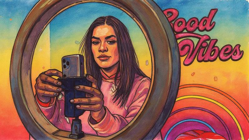 Influenciadora Alessandra Sironi posa para o videógrafo Fernando Mayorca durante uma gravação no The Set Lab em Madrid, Espanha (Foto: Reprodução)