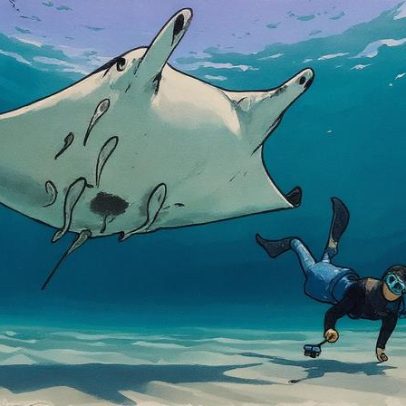 Descoberta nova espécie de raia-manta no Brasil homenageia a Iara