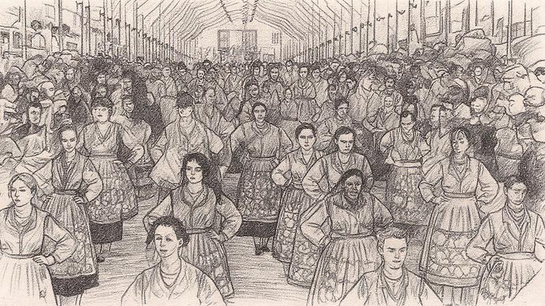 Desfile da Mordomia ocorre todos os anos durante a Romaria de Nossa Senhora D’Agonia (Foto: Divulgação/VianaFestas)