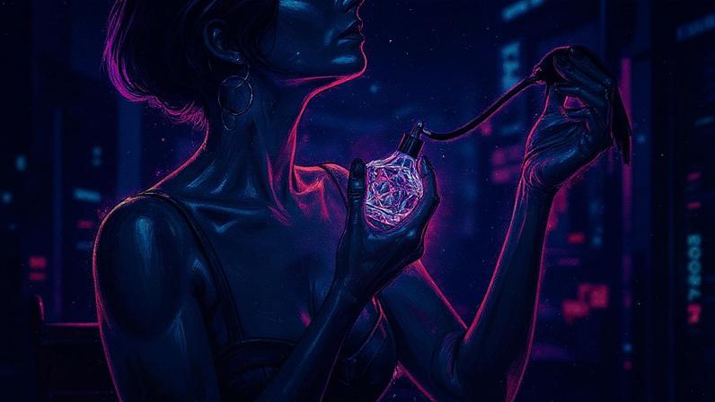 Mulher usando perfume (Foto: Freepik)