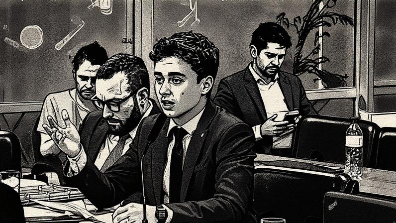 Comissão Parlamentar Mista de Inquérito dos Atos de 8 de Janeiro de 2023 (CPMI - 8 de Janeiro) ouve general da reserva e ex-chefe do Gabinete de Segurança Institucional (GSI). Em pronunciamento, à bancada, deputado Nikolas Ferreira (PL-MG). (Foto: Marcos Oliveira/Agência Senado)