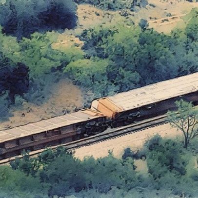 Trem descarrila no Texas e provoca incêndio em 35 vagões; assista ao vídeo