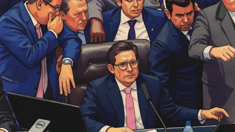 Hugo Motta preside sessão na Câmara (Foto: Reprodução)