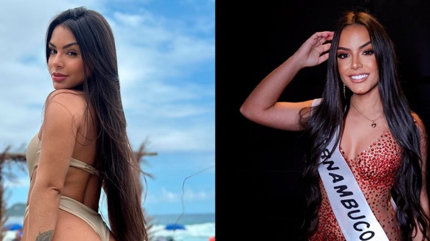 Miss Pernambuco Kéllyta Tharsys quebra regra, entra em site adulto e é desclassificada do concurso (Foto: Divulgação)