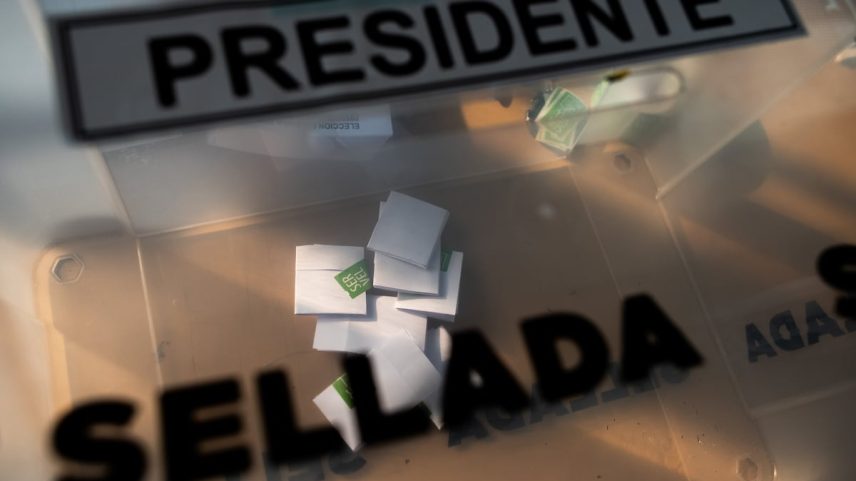 Papeleta de eleição primária para presidente, Santiago, Chile, 29 de junho de 2025. (Foto: Cristobal Venegas)
