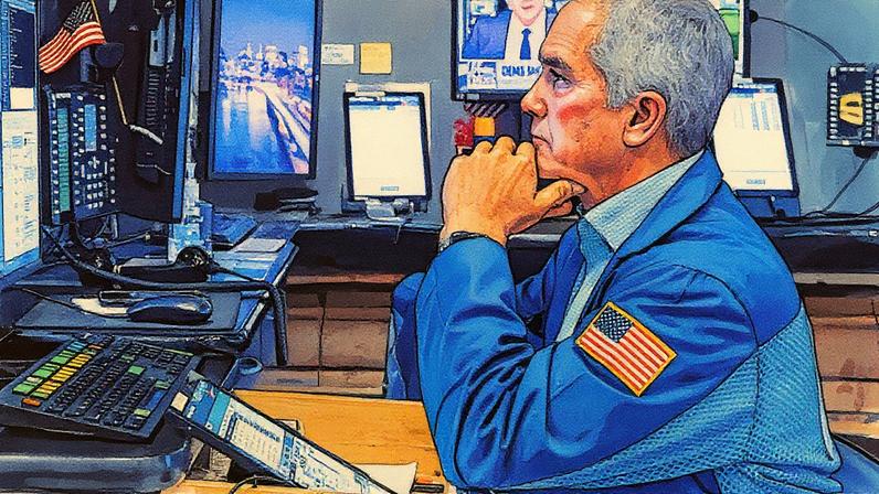 Um trader trabalha no pregão da Bolsa de Valores de Nova York em 4 de agosto de 2022. (Foto: NYSE)