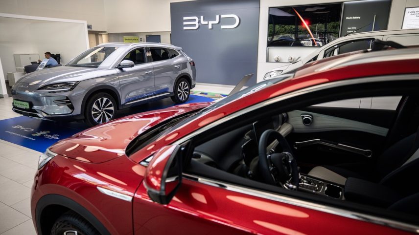 Veículos elétricos da BYD (Foto: Bloomberg)