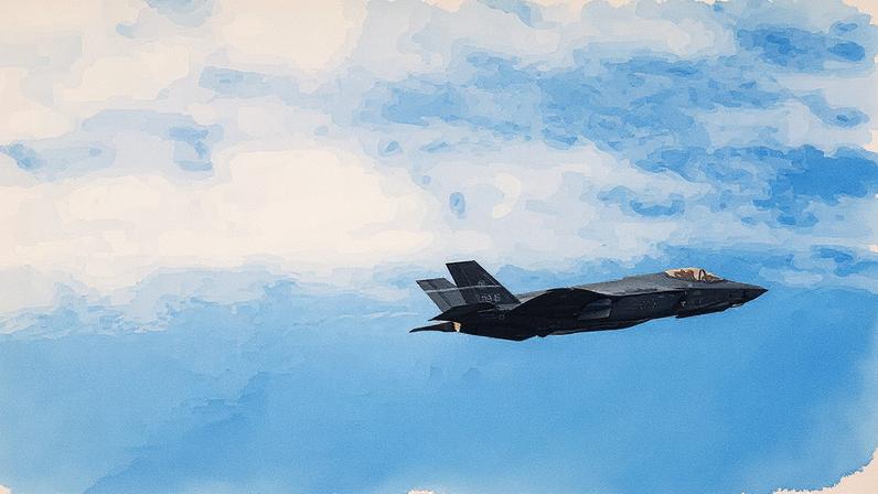 O avião F-35A Lightning II, produzido pela americana Lockheed Martin, em uma imagem de arquivo. (Foto: Mrkit99/Getty Images)