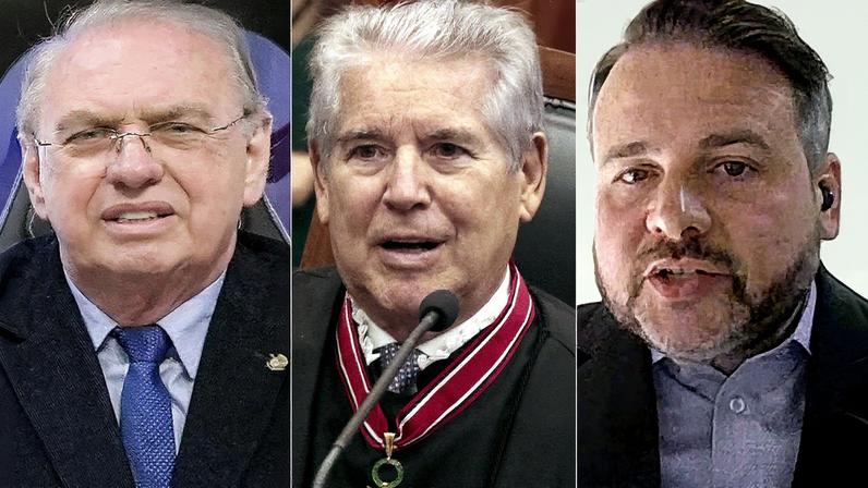 Osmar Stabile, Roque Citadini e André Castro - Montagem (Foto: Reprodução)