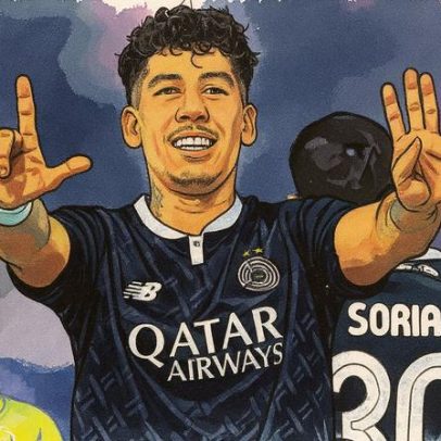 Firmino marca seu primeiro gol pelo Al-Sadd e dedica a conquista à família