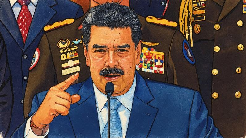 Nicolas Maduro, presidente da Venezuela desde 2013, foi punido por desrespeitar direitos humanos e outras ações (Foto: Carolina Cabral/Getty Images)