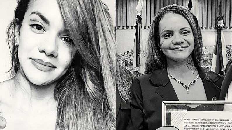 Juliana Soares celebra um mês após sobreviver a 61 socos (Foto: Reprodução)
